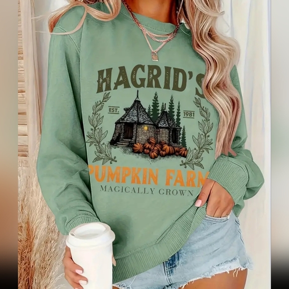 Hagrid's Pumpkin Farm Sweatshirt size L - Picture 1 of 1